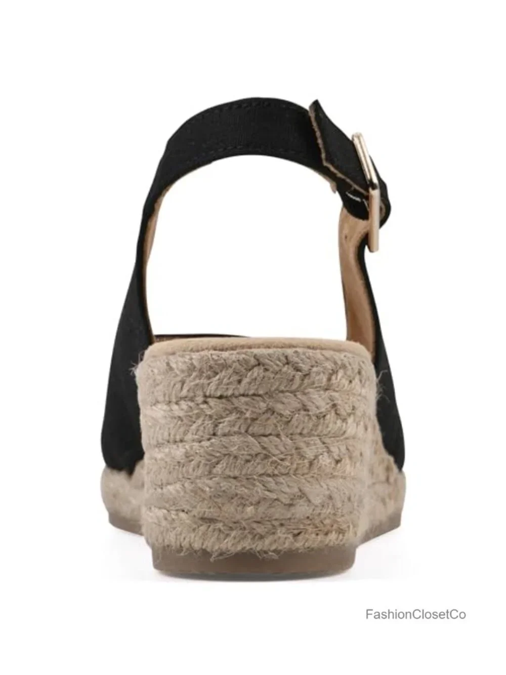 Slingback Espadrille Wedge Sandal with Cushioned Insole